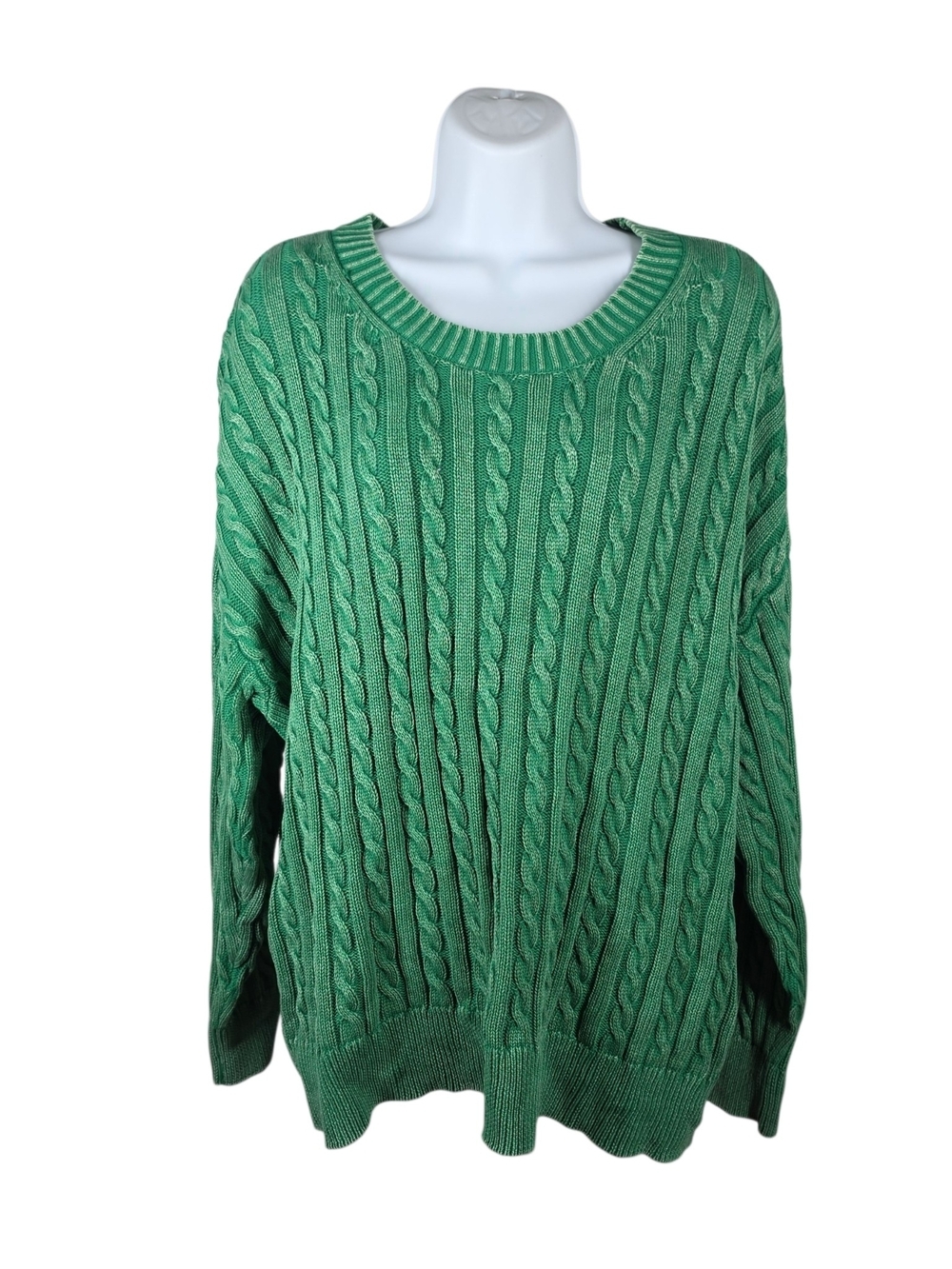 torrid CABLE KNIT CREW NECK PULL-OVER SWEATER